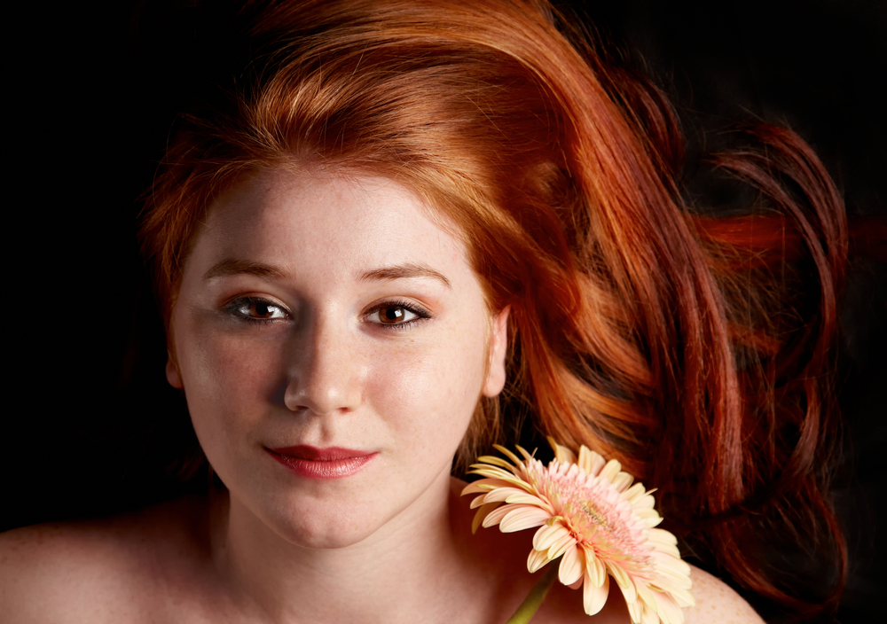 red headed woman