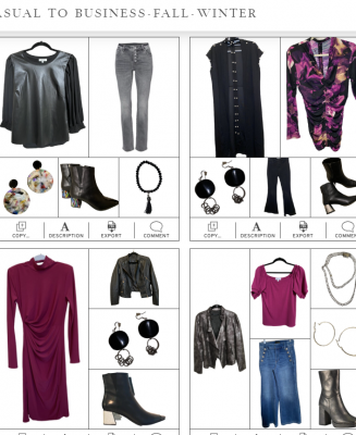 sample look book outfits